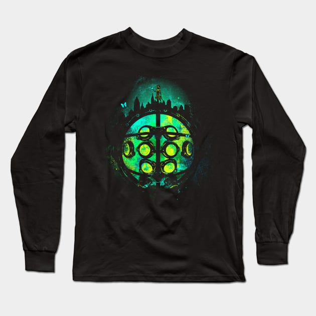 Face of Protector Long Sleeve T-Shirt by Donnie